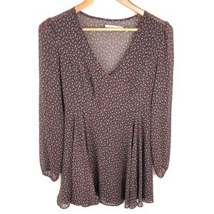 Kimchi Blue Floral Long Sleeve Dress Size 0